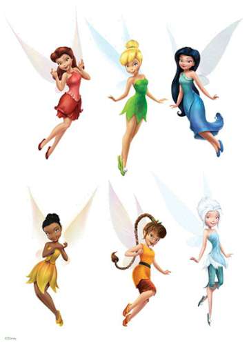 Disney Fairies Edible Icing Character Sheet - Click Image to Close